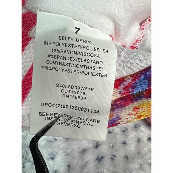 Speechless Dress Youth Girls 7 Pink Striped Paisley Hi Lo Hem Fit Flare - Picture 9 of 10